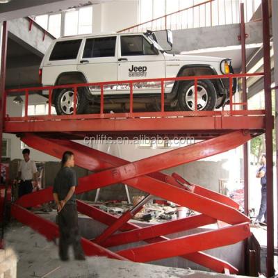 China hydraulic floors lift hydraulic scissor lift stationary platform 1900*1500mm for sale