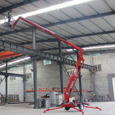 China Hotels 10 Hydraulic Trailer Towable Boom Lift For Sale for sale