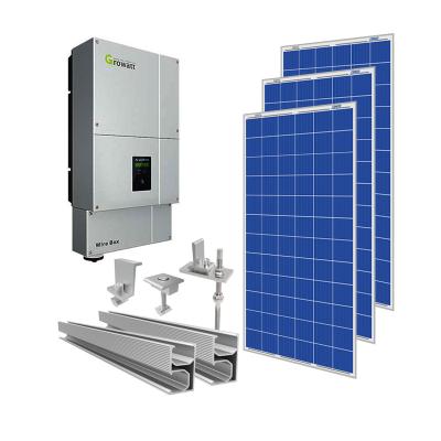 China Home 5KW ON GRID Solar System Connected To Grid 208VAC 60HZ For Installing Roof Vending Electricity for sale