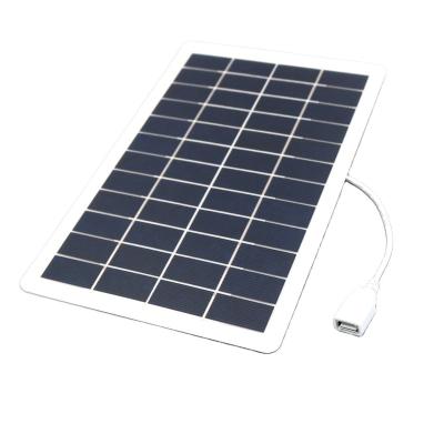 China 5V 2W 4W 5W 7.5W Output USB Solar Battery Charger USB Port Female Regulators Solar Panel 7.5W5V for sale