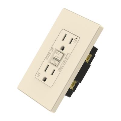 China Innovative double protection system; Ultra-Compact Design GFCI Outlet 15-Amp TR Outlet GFCI Self-Test Socket Outlet Electrical Wall Switches for sale