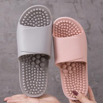 China EVERGREEN PVC Foot Massage Slipper Slippers Indoor Home Tension Relief Bathroom Slippers Acupuncture Reflexology Tools Massage Slippers for sale