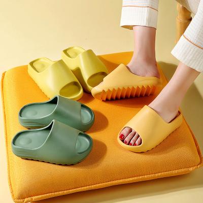 China Cushioning Original Custom Women Summer Logo Shoes Men Flat Slides Slip On Eva Slippers Indoor Outdoor Plain Sandals Slippers for sale