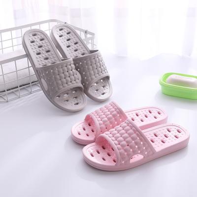 China Fashion Trend Wholesale Couples Hollow Bath Slippers Shoes Sandals Summer Anti Skid Bathroom Female Anti Slides Shower Slippers For Women Men for sale