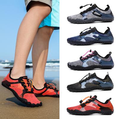 China Quick-Drying Fitness Water Sports Sole Rubber Hard Bottom Men Outdoor Barefoot Beach Shoes Men's Barefoot Beach Walking Aqua Shoes 35-46 for sale