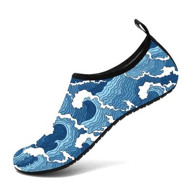 China Custom Material Custom Women's Barefoot Water Skin Men's Shoes Breathable Yoga Beach Booties Shoes Non Slip Aqua Water Socks Quick Dry for sale