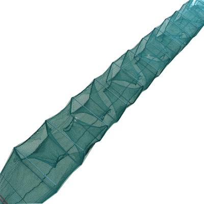 China Small Knotless Fish And Shrimp 19 Net With Iron Sinker Nylon Floodable Folding Traps for sale