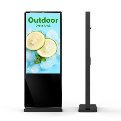 China IP 55 and IP65 43 55 inch screen outdoor digital signage waterproof advertising kiosk for sale