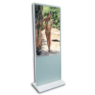 China Indoor 55 Inch Floor Stand LCD Touch Screen Digital Signage Kiosk for sale