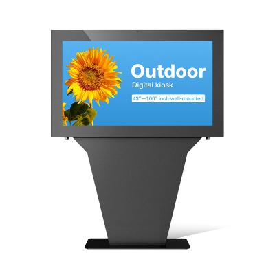 China Best 65 Inch Outdoor Cheap Outdoor Digital Signage Double Sided Kiosk for sale