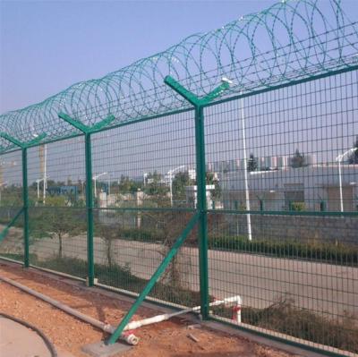 China Airport Fence 3D Wire Mesh Fence Board Decorative Garden Fences for sale