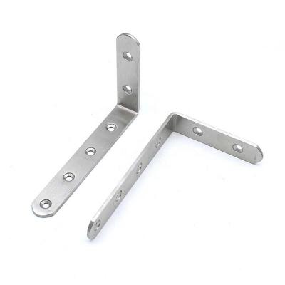 China Furniture 4/8 PC L Firm Bracket Stainless Steel Shelf Support Corner Brace Joint Right Angle Bracket TUE88 for sale