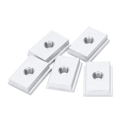 China 5Pcs M8 Aluminum T-Track Slider Sliding Nut Aluminum Alloy T Slot Nut For Woodworking Tool Jigs Screw Slot Fastener for sale