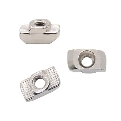 China Carbon Steel 100pcs 50pcs M3/M4/M5*10*6 For 20 Series Hammer Slide Nut T Slot T Slot In Nut Tie Down Connector 2020 Aluminum Extrusions for sale