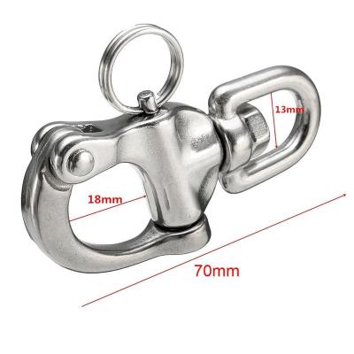 China Mayitr 316 Stainless Steel Swivel Quick Release Boat Anchor Chain Eye Sling Snap Hook for Marine Architectural for sale