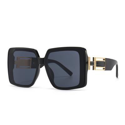 China Luxury Tortoise Shell Sunglasses Sun Glasses Girls Square Women Oversized Sunglasses for sale