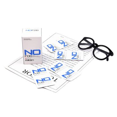 China Portable Cleaner No Fog Anti Fog Cleaning Wet Cloth For All Kinds Of Glasses Lens for sale