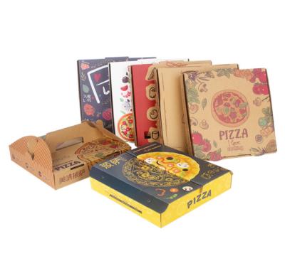 China Crushproof Recyclable Custom Design Matt Natural Recyclable Restaurant Packing Box Pizza Box for sale