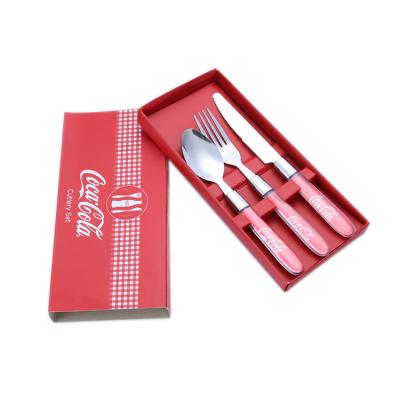 China Food Grade Brand Design Handle Cutlery Set Knife Fork Viable Plastic Spoon for sale