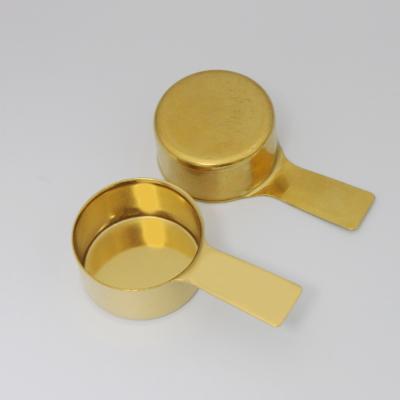 China Sustainable Luxury Restaurant Measuring Tools Gold Plated Stainless Steel Measuring Cup for sale