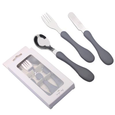 China Viable hot sale in Amazon LFGB kids cutlery set with window box for sale