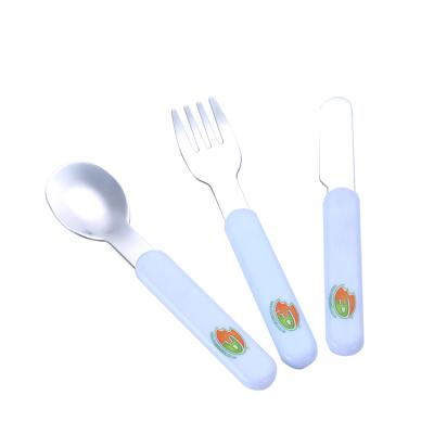 China LOW MOQ Sublimable Sublimable Transfer Print Kids Cutlery Flatware Set for sale