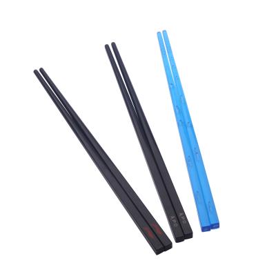 China Viable Wholesale Black ABS Plastic Chopsticks With Your Logo Promotional Chopsticks for sale