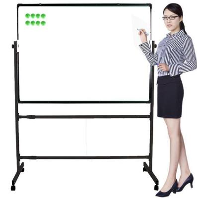 China Cork Notice Board Mobile Whiteboard Writing Board with Magnetic Cork Board Easel and Cork Back Whiteboard for sale