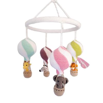 China Warm Cute Animal Air Balloon Baby Crib Front Rattle Nordic Simple Handwoven Yarn Wool/Window Wind Chimes/Door Profile Hanging Ornaments for sale