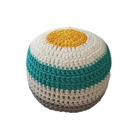 China European Nordic hand-woven bean bag chair mixed creative lazy sofa decoration furniture tatami color round stool for sale