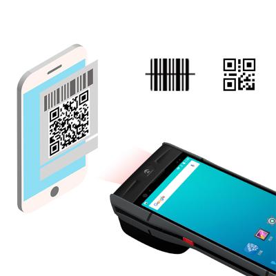 China Android 8.1 PDA Speaker Receipt Printer 4G WiFi Camera Scanner Sim Card Slot Mobile Payment Thermal Order POS Terminal Handheld Computer for sale