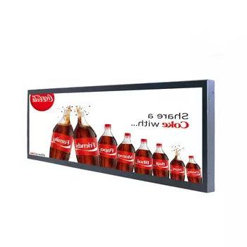 China Indoor microtouch stretched bar lcd windows touch digital signage and display displays for sale