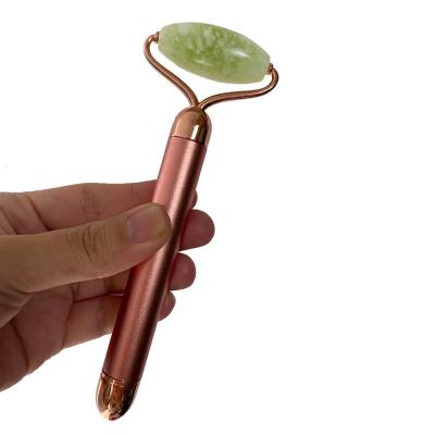 China Hot Selling Face Lift Jade Massage Roller Elektrische Roller Stone Vibrating Electric Facial Roller for sale