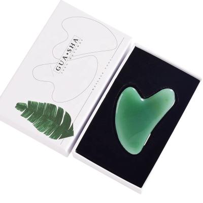 China Whitening Gua Sha Tools in Green Jade Gua Sha Gua Sha Pocket Green Jade Stone Professional Natural Aventurine for sale