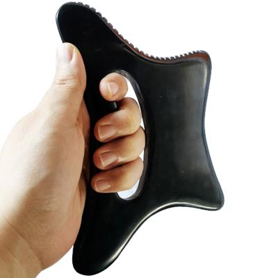 China Larger New Portable Shape Bian Stone Gua Sha Board Black Body Massage Scraping Tools for Physiotherapy Wellness for sale