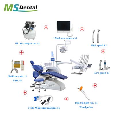 China Complete Metal Whole Set Dental Chair Dentist Chairs On Sale for sale