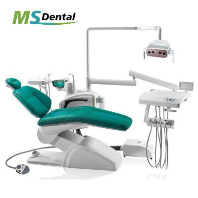 China Complete metal dental chair plastic cover with microscope and monitor set for sale