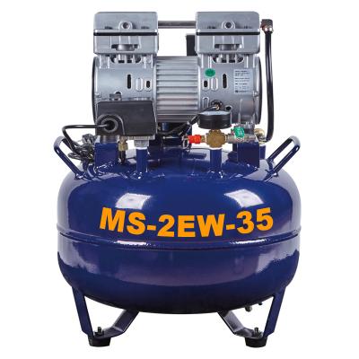 China 35L Machinery Repair Shops High Power Silent Low Noise Dental 850W Air Compressor For Sale 110V 220V, 230V, 240v for sale