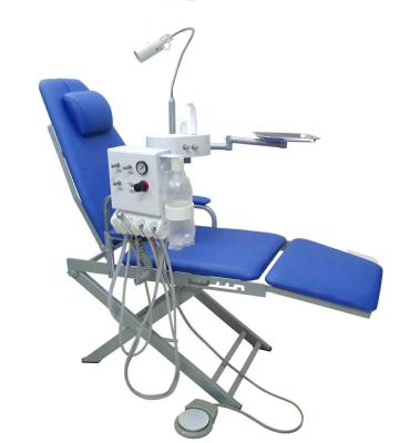 China Portable Dental Unit Chair Foldable Dental Metal Chair Single Dental Unit for sale