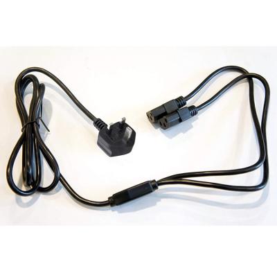 China Hot UK Computer Plug 3P To 2 x C13 Y Plug Splitter Power Cord For UK Ireland Singapore for sale