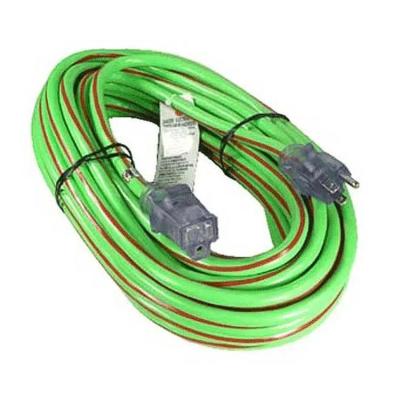 China Outdoor High Level 15A 16Gauge Green And Red Color Matched Extension Cord USA Garden Two Type for sale