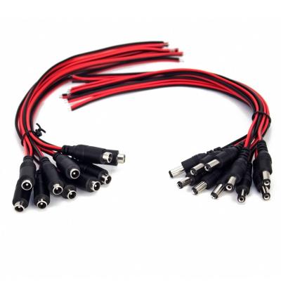 China Car Best Selling 5.5 to 2.1mm DC Power Connector Adapter Cable Pigtail Plug Male Female Wire for sale