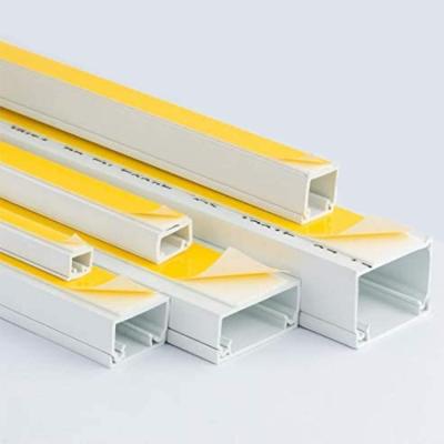 China Electrical Wires Installation Fireproof Trunking Building Materials Non-Distort Wiring Duct Cable Raceway Wiring Case Mini Trunking for sale