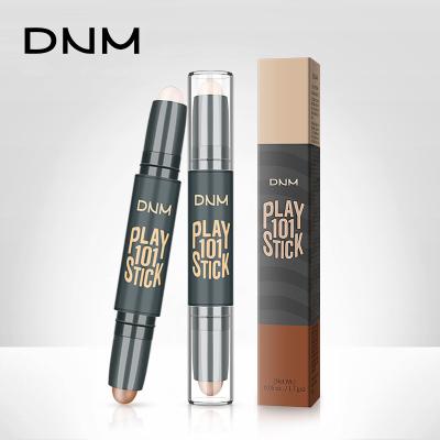 China Sunscreen Dnm 2 in 1 Dual Head Bronzer and Highlighter Bar 5 Colors Cutter Stick Private Label for sale