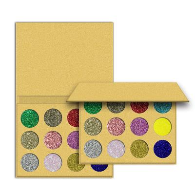 China OEM Onion Glitter Matte Eye Shadow 12 Color Waterproof Eyeshadow Flat Gold Powder for sale