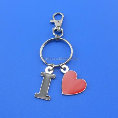 China Metal World Logo Design Heart Shape Key Chain For Promotion Gifts for sale