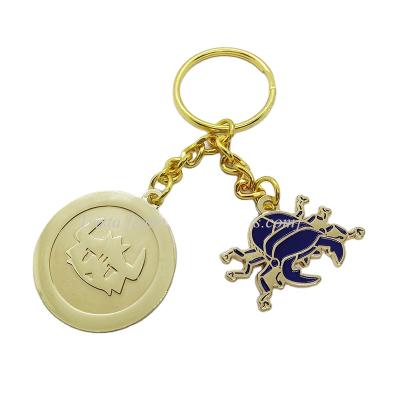 China Custom Animal Metal Logo Keychain For Souvenir Factory Scorpion Shape Design Gifts Promotion for sale