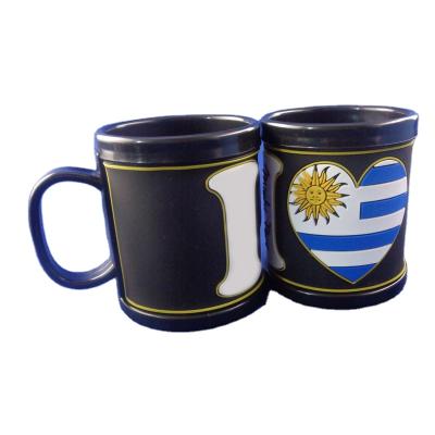 China Souvenir Uruguay National Flag Mug Cup Pen Holder I Love Uruguay Country Souvenir Gifts Mugs for sale