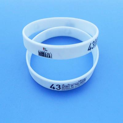 China UAE National Day Gifts PVC/Silicone Rubber/Soft Silicone Wristband, United Arab Emirates 45th Souvenir Rubber Wristband for sale