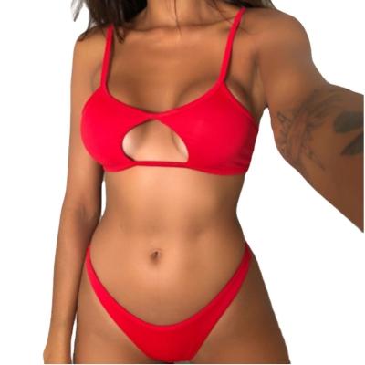 China Factory direct selling new women's plus size summer three-point hollow swimsuit sexy swimsuit for sale